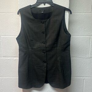 Ann Taylor Black and Brown Sleeveless Tank Top. Size 8